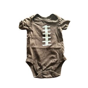 Children’s Place football short sleeve bodysuit sz 9-12 months